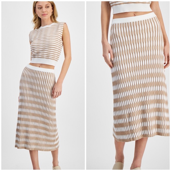 Lucy Paris Women's Hampton Striped Knit Top Sleeveless Medium - Picture 8 of 8
